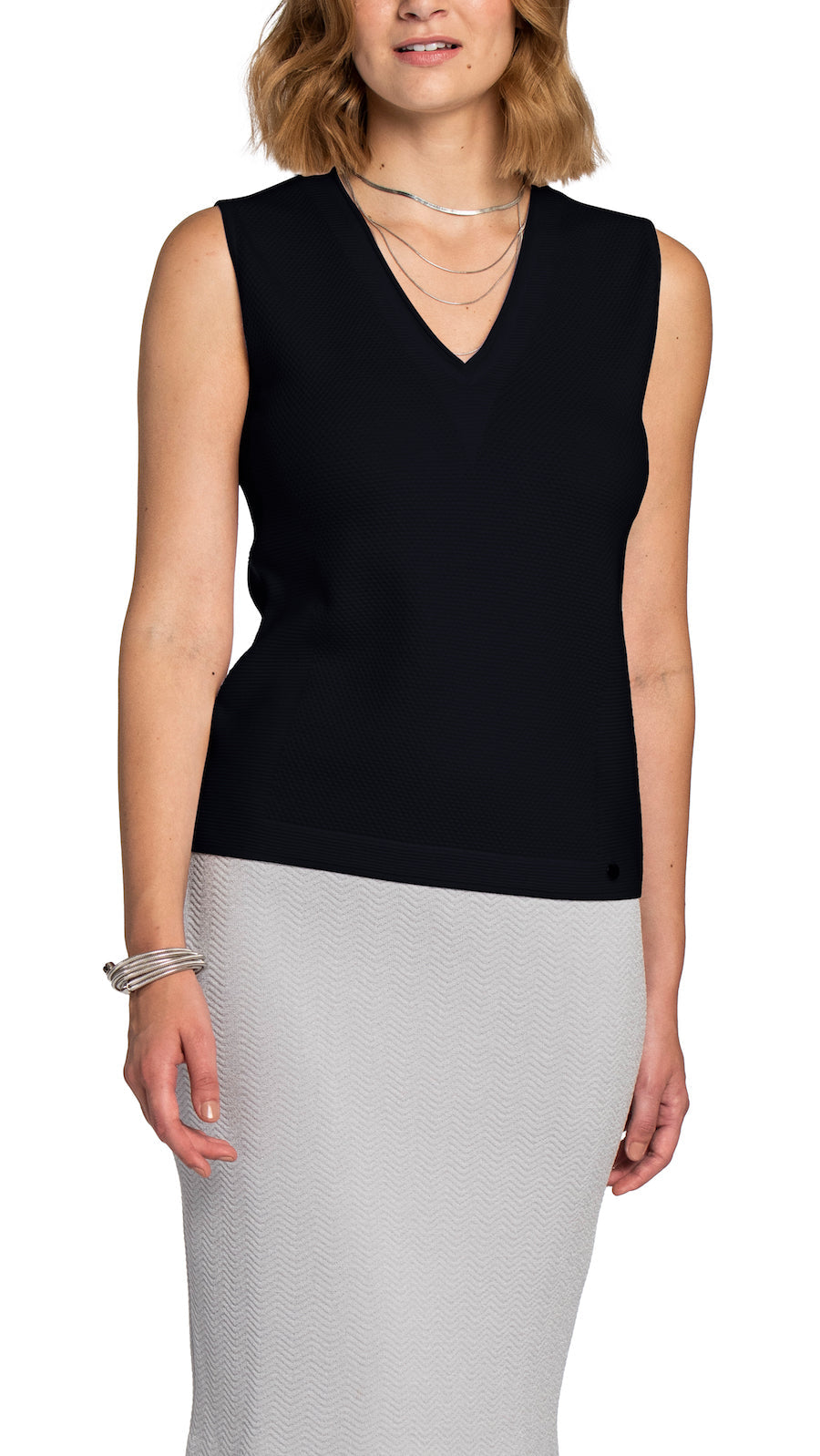 Ellie Knitted Top, Dark Navy