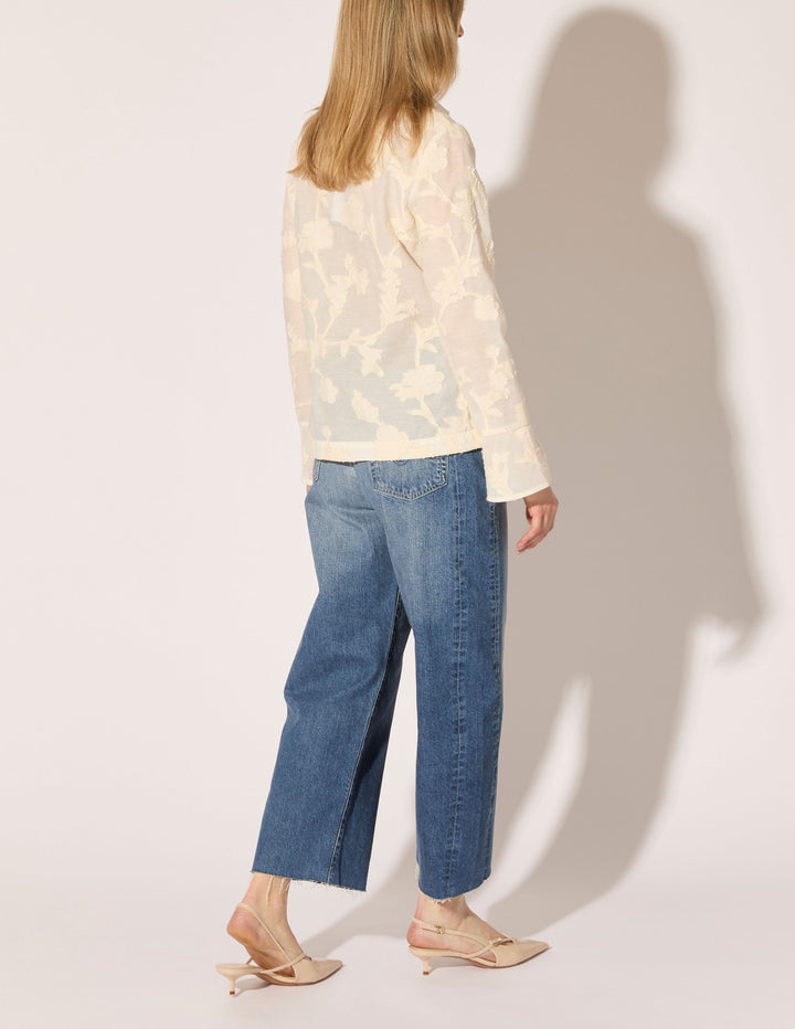 Floral Cotton Gazar Blouse