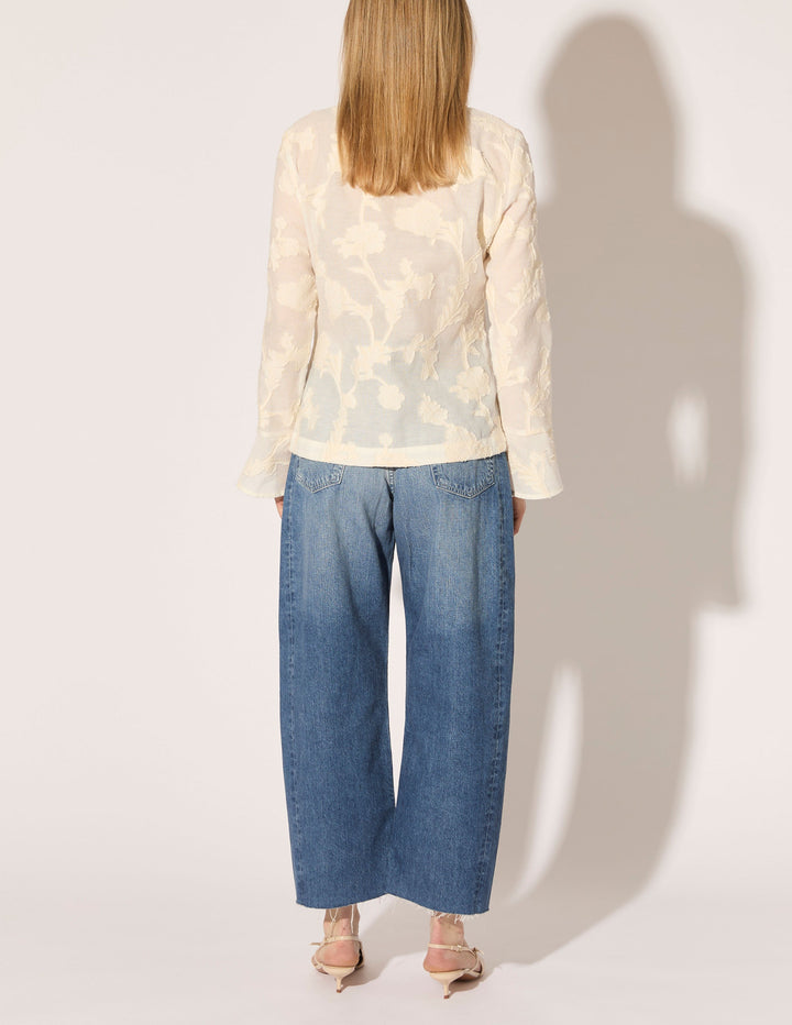 Floral Cotton Gazar Blouse