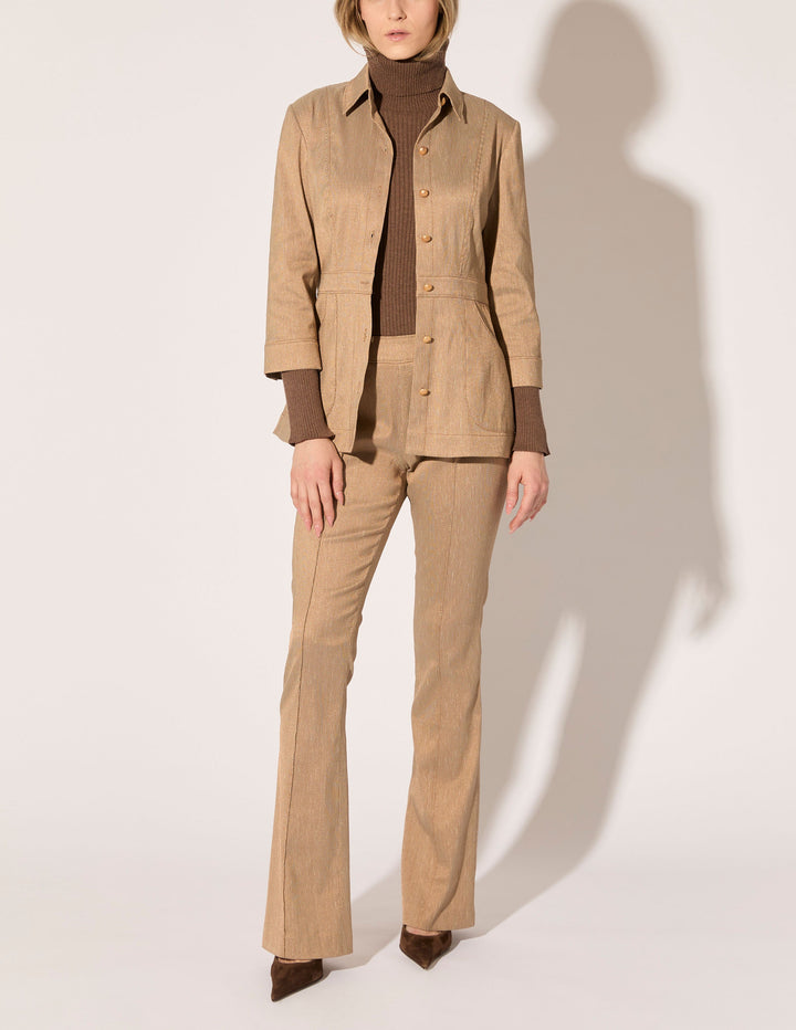 Amsterdam Twill Flared Leg Pants
