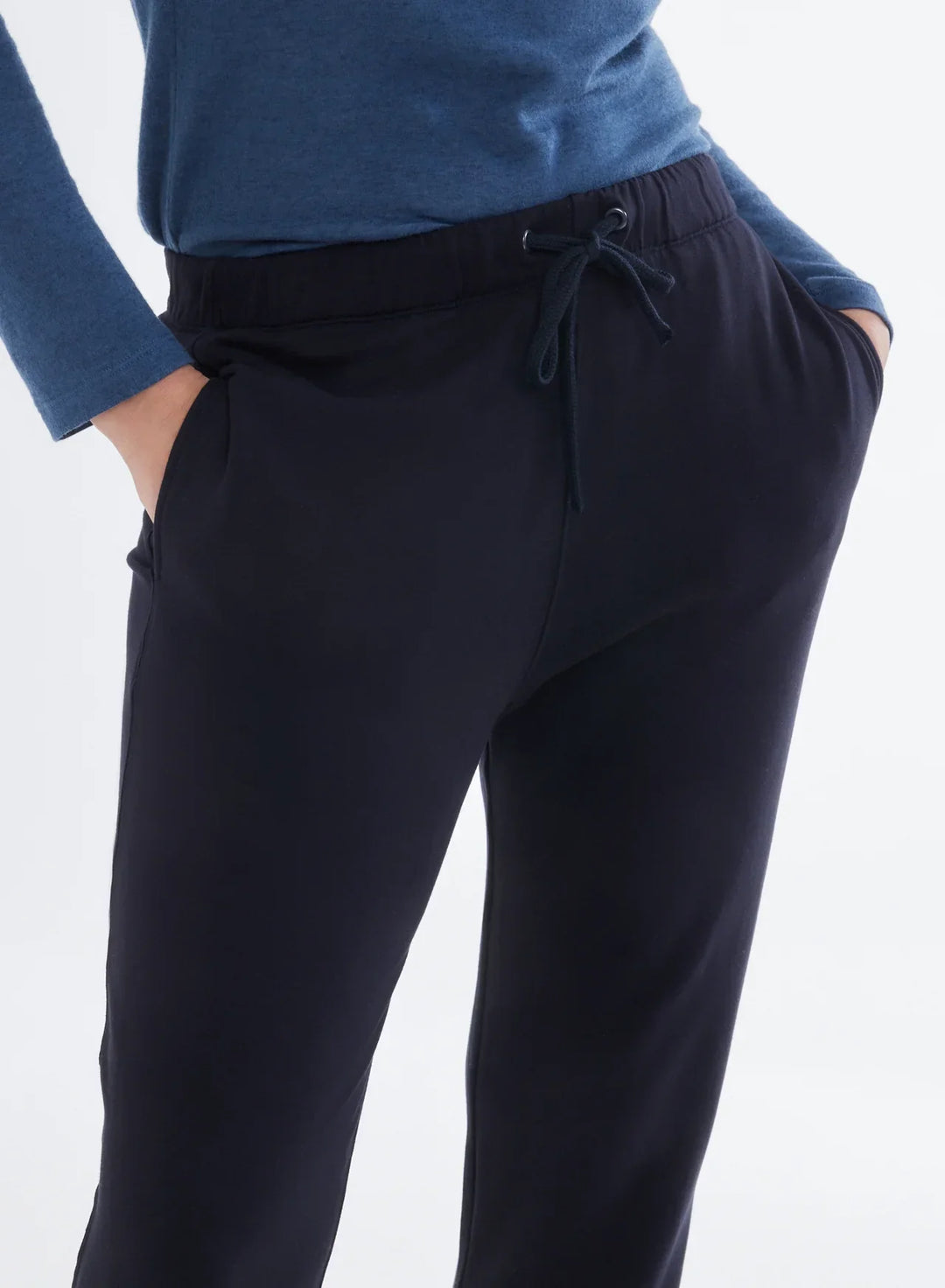 French Terry Drawstring Pant With Cuff