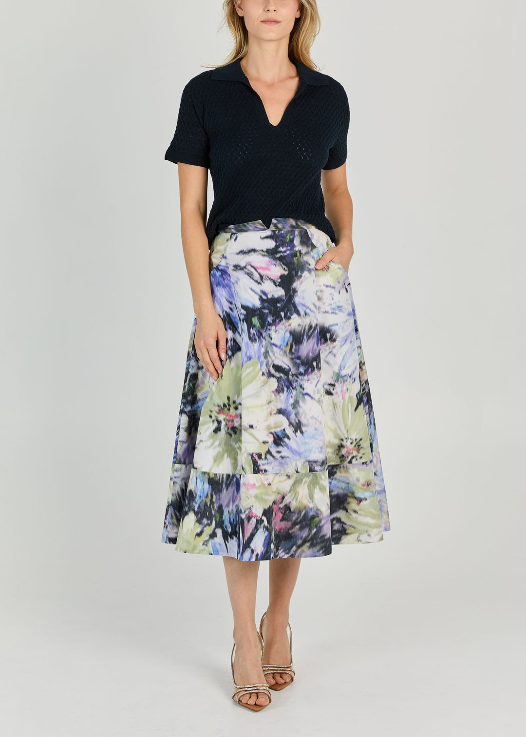 ARTISTA FLORAL PRINT SKIRT