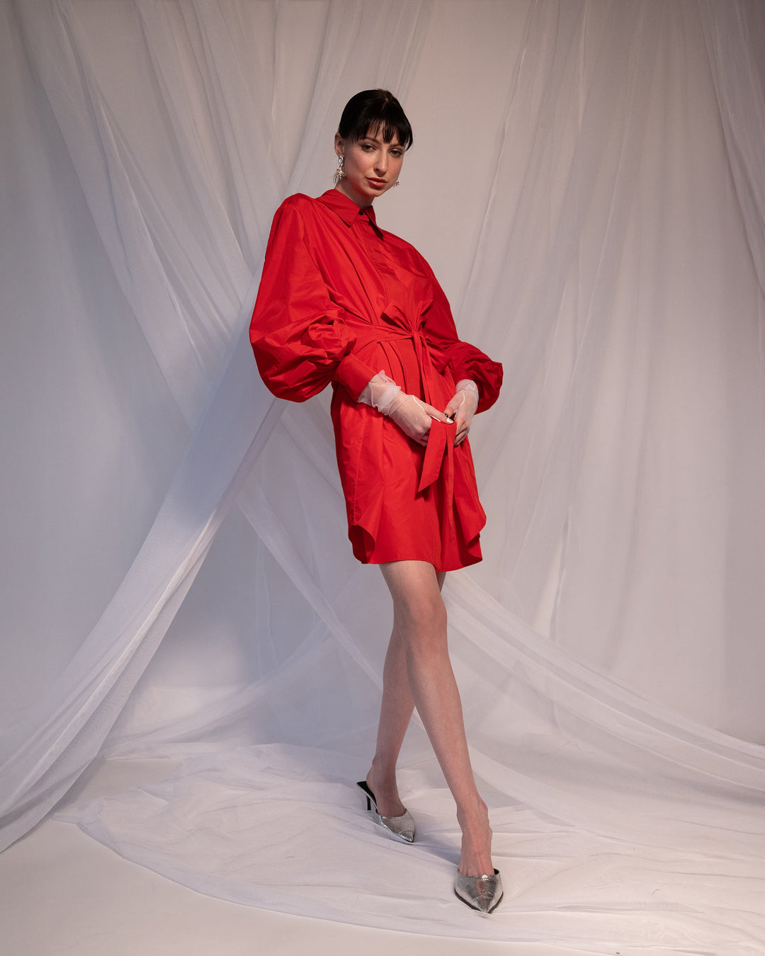 Maison Marie Saint Pierre | Dress | KATRINA | Red | Hat | KATHEL | Red
