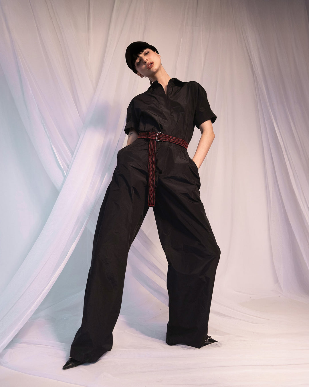 Maison Marie Saint Pierre | Jumpsuit | KATIA | Black | Belt | KOURTNEY2 | Black