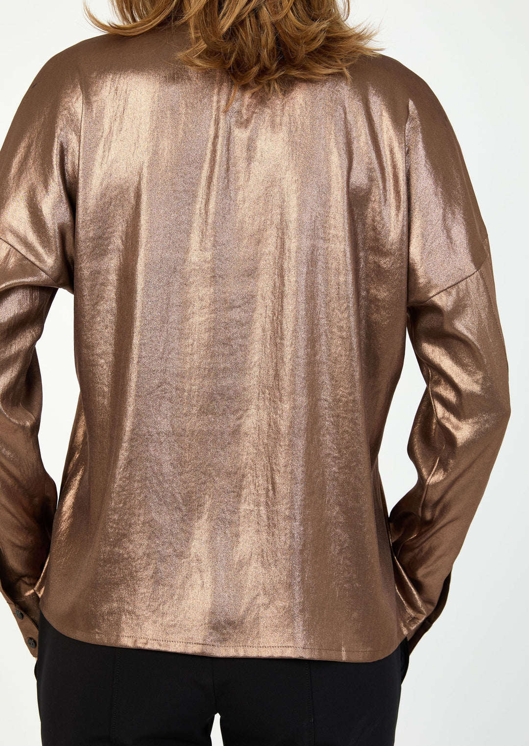 FOILED SATIN SHIRT