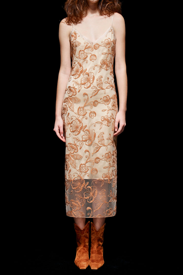 The Radiant Dress - Copper Embroidery