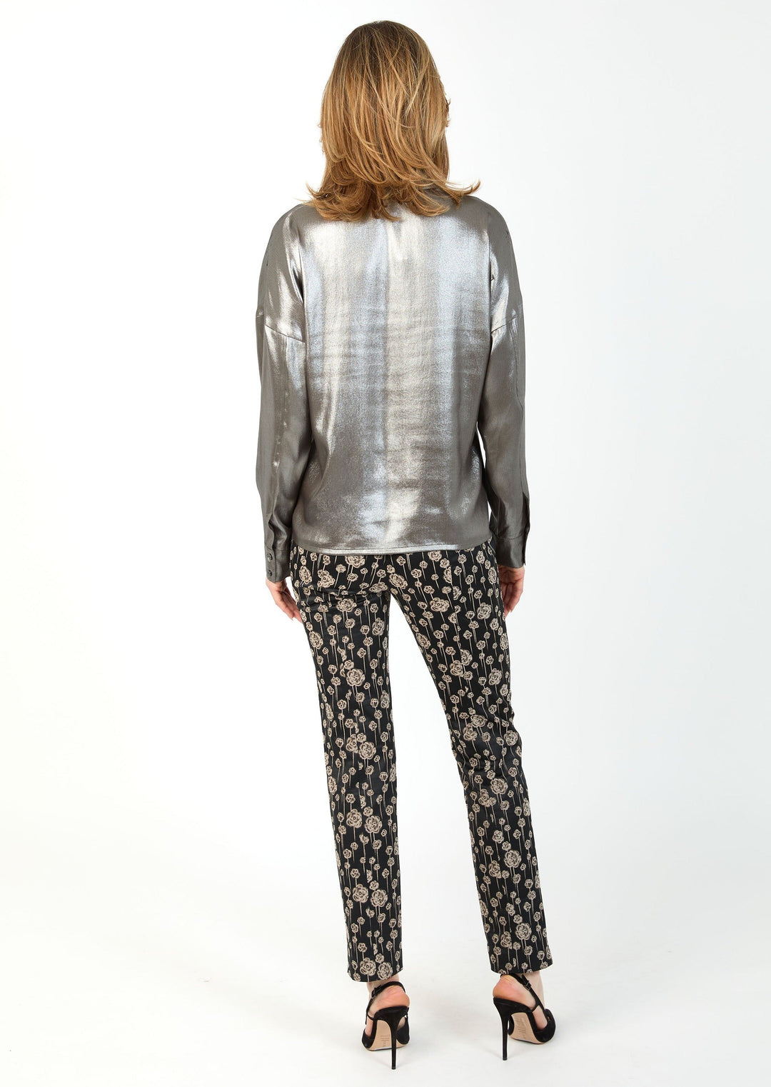 FOILED SATIN SHIRT