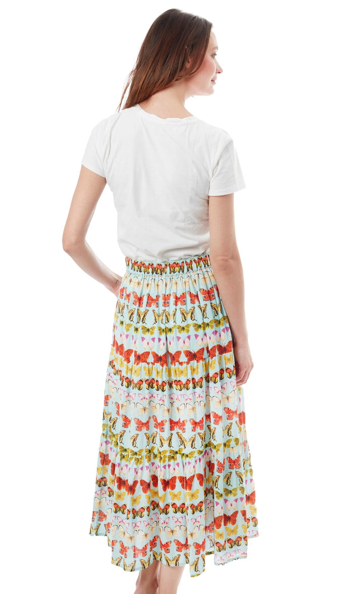 Woodstock Skirt White Butterflies XS / 3000-R930