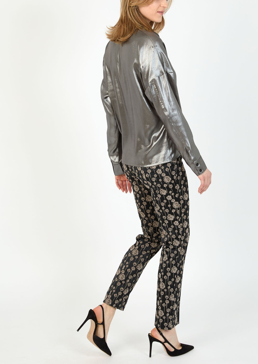 FOILED SATIN SHIRT