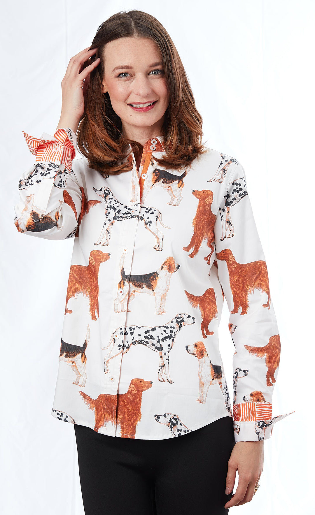 Rome Shirt Doggies Print XS / 402-S866-XS