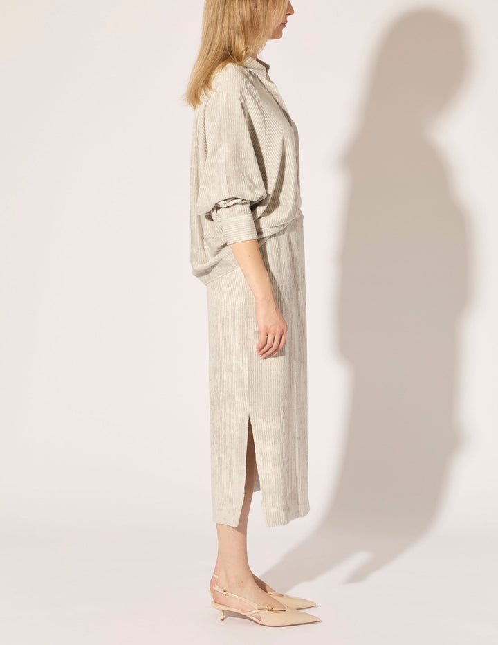 Corded Viscose Dolman Shirt - PREORDER