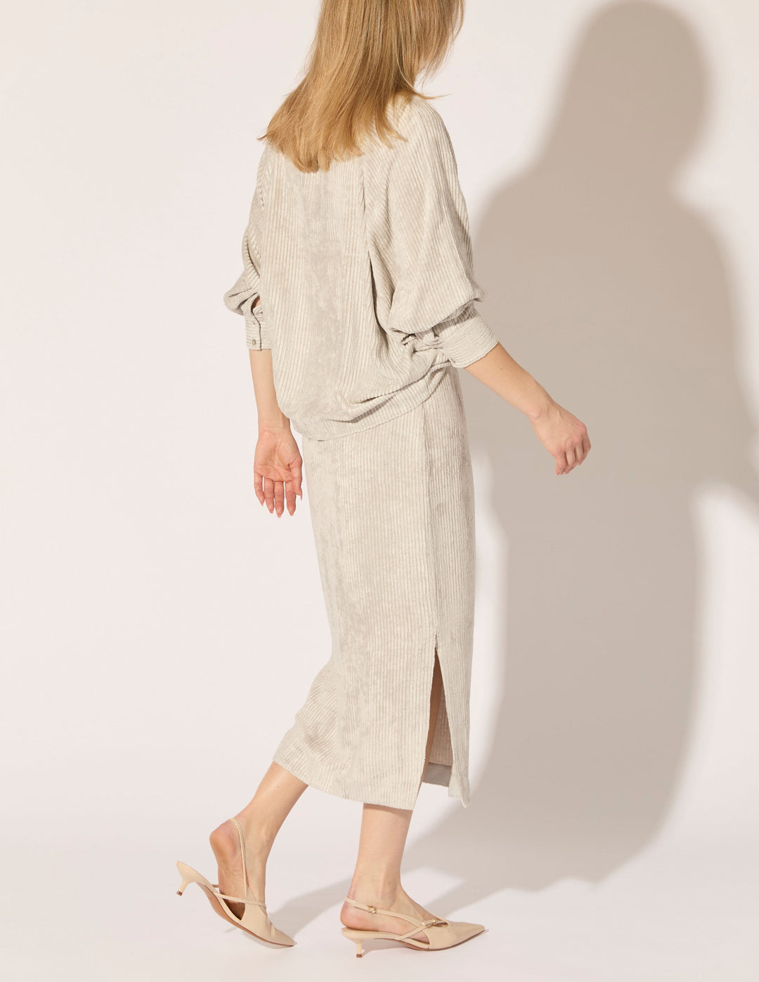 Corded Viscose Dolman Shirt - PREORDER
