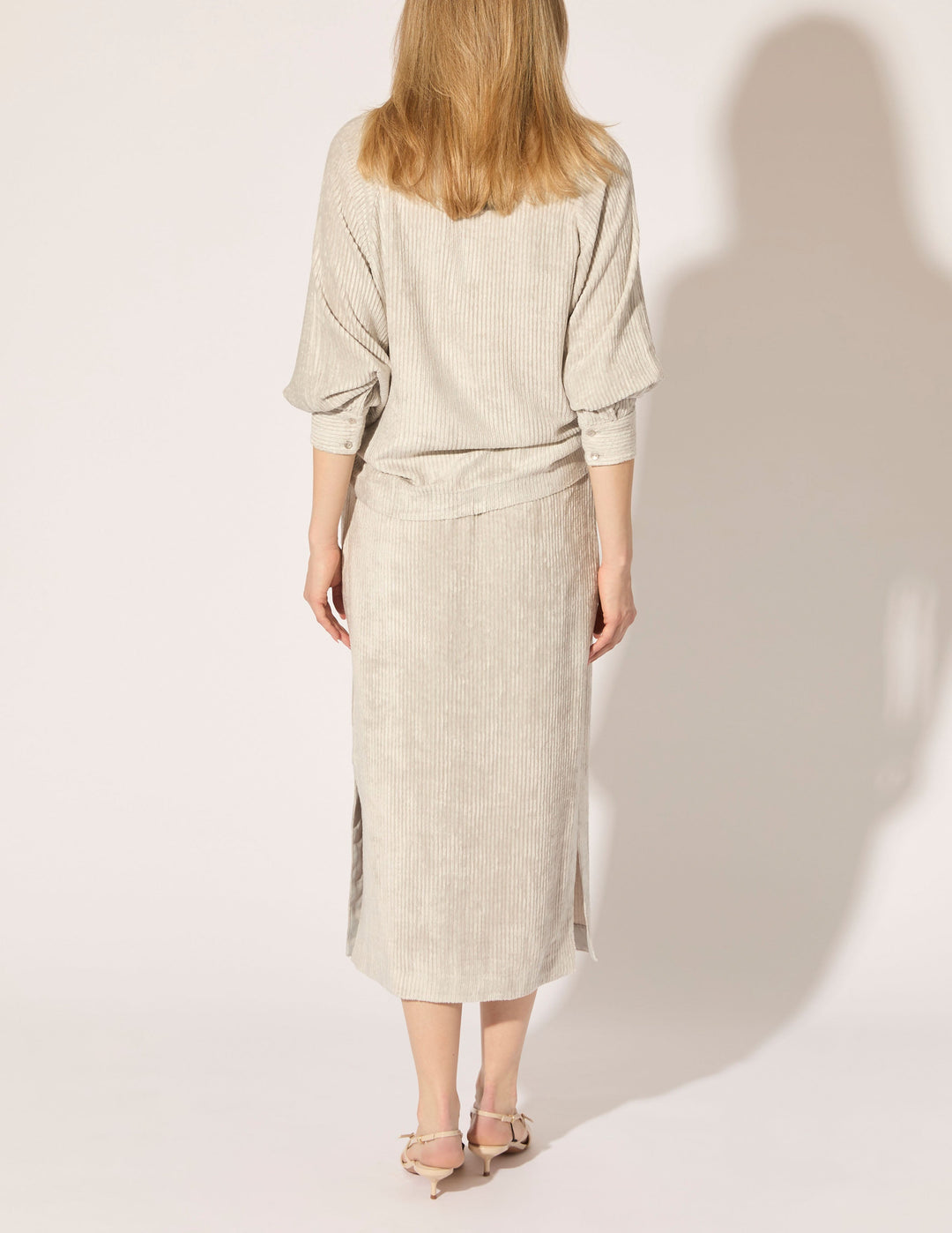 Corded Viscose Dolman Shirt - PREORDER