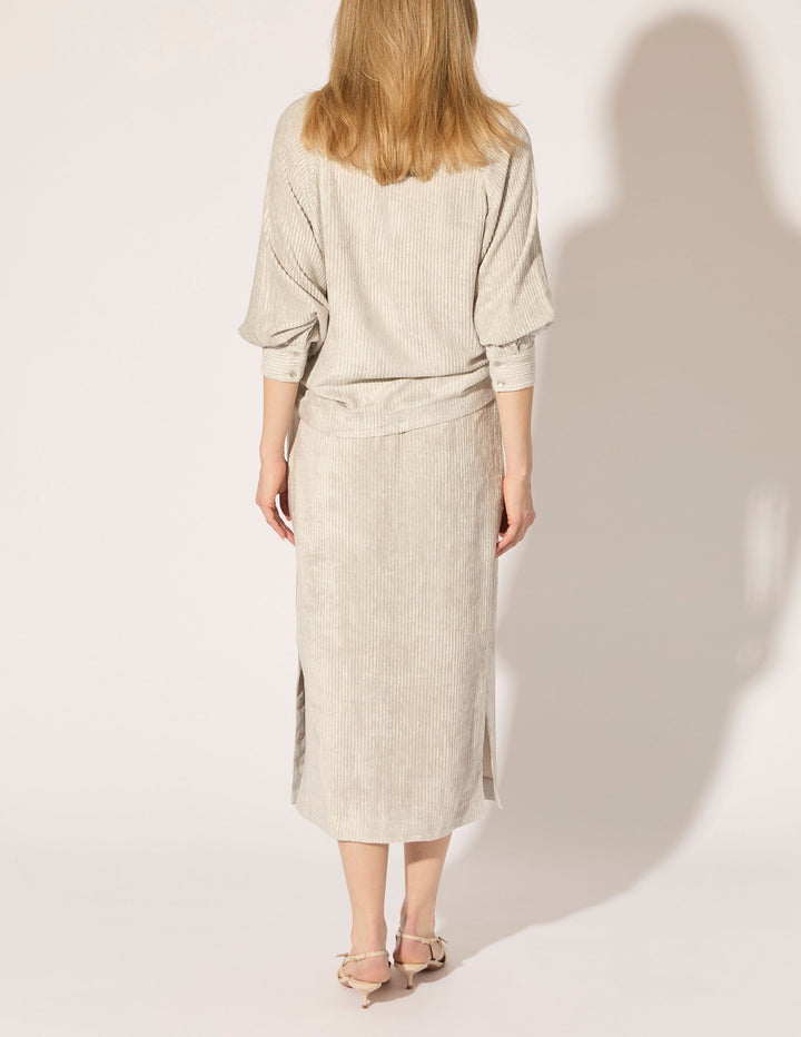Corded Viscose Dolman Shirt - PREORDER