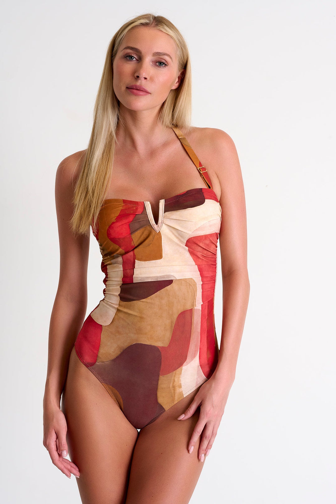 Classic Bandeau One-Piece Swimsuit - 42510-08-956 04 / 956 Sunset / 75% POLYAMIDE, 25% ELASTANE