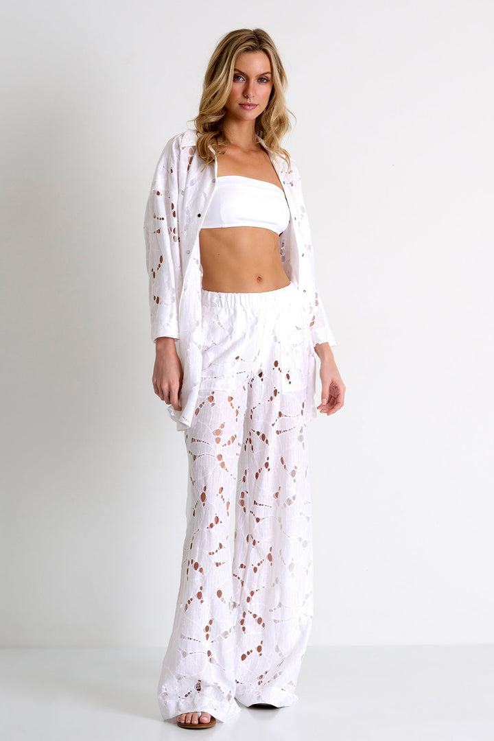 Modern Lace Shirt 02 / 000 White