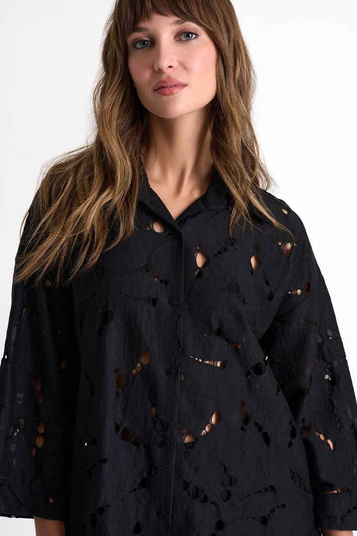 Modern Lace Shirt 02 / 800 Black