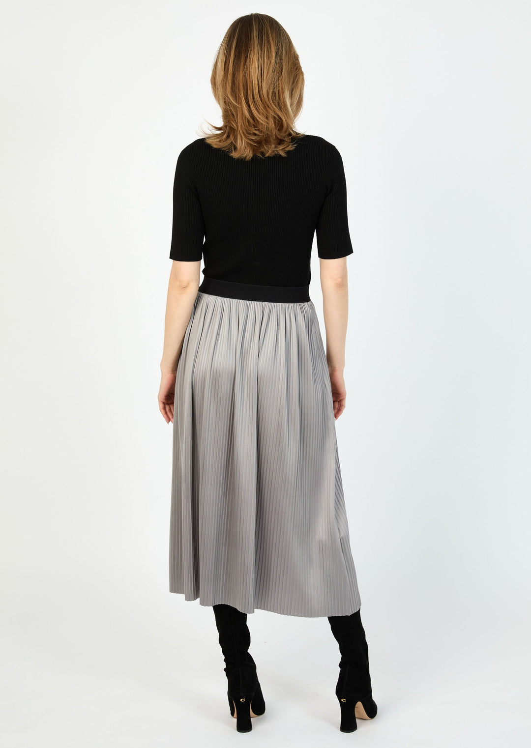 FANTASY PLEATED KNIT SKIRT