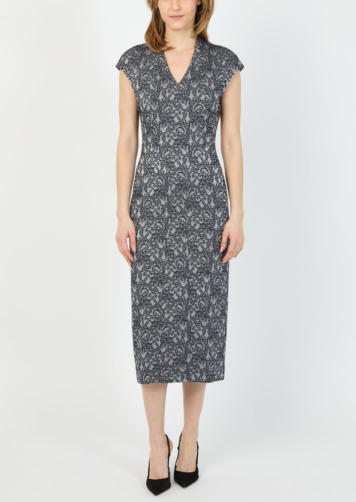 DUOMO LACE JACQUARD DRESS