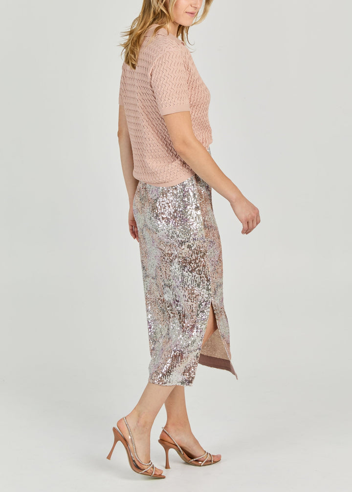 TEMPO SEQUINS MIDI SKIRT - SHIPS 3.31