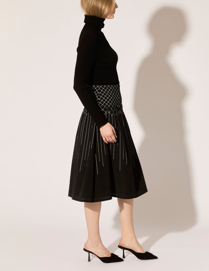 Diamond Plisse Skirt - PREORDER