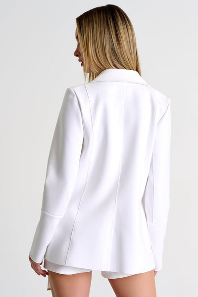 52227-78-000 - Structured 3D Jersey Blazer 02 / 000 White / 75% POLYAMIDE, 25% ELASTANE