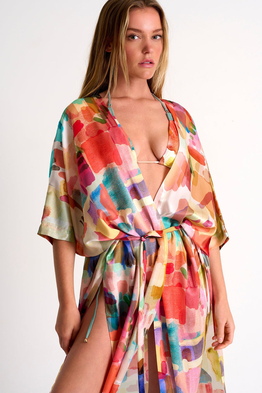 Long Silk Kimono - 52421-87-953 2 / 953 Lola / 100% SILK