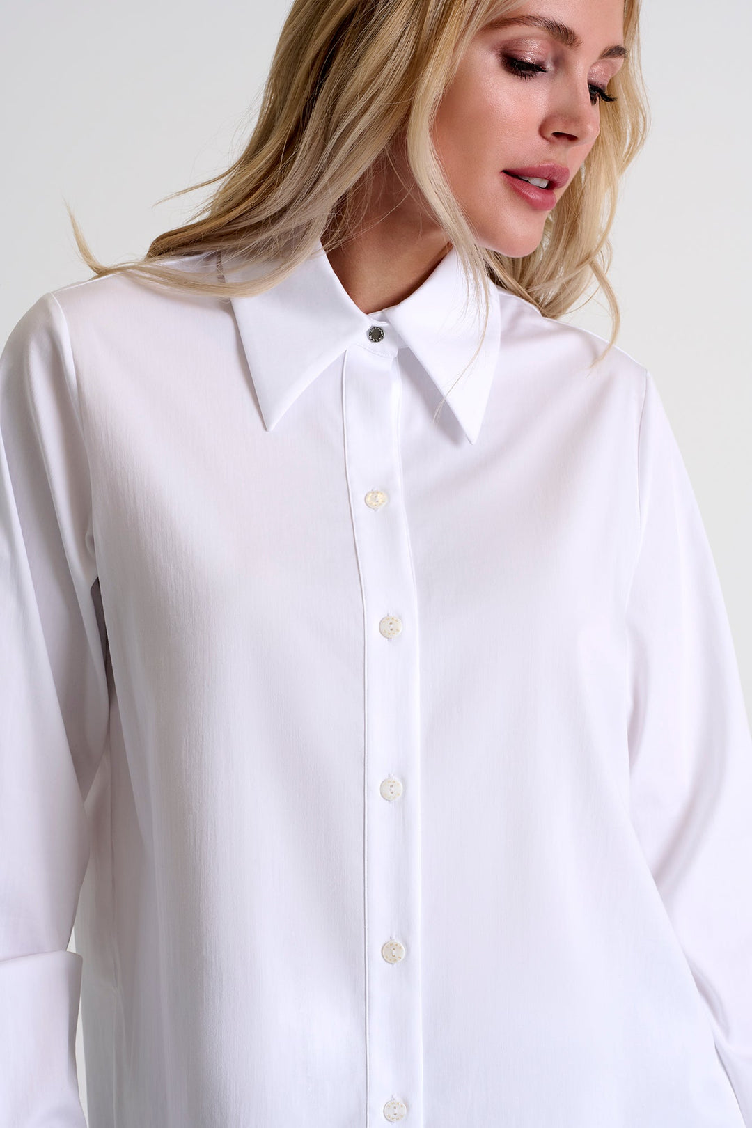 Poplin Shirt - 52466-81-000 02 / 000 White / 69% COTON 26% NYLON 5% ELASTANE