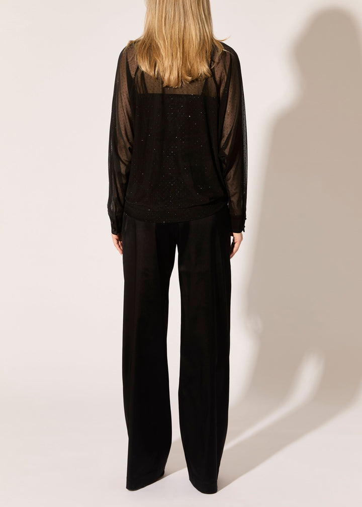 Glitter Dot Mesh Dolman Shirt - PREORDER