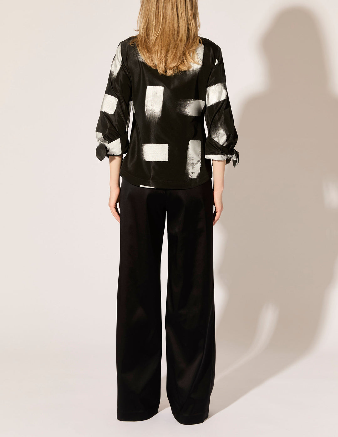 Brush Stroke Taffeta Blouse - PREORDER