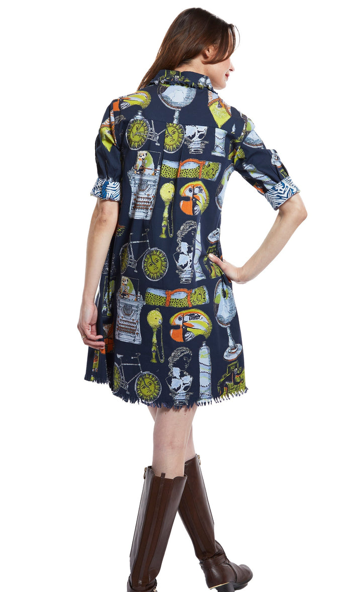 Chatham Dress Vintage History Print