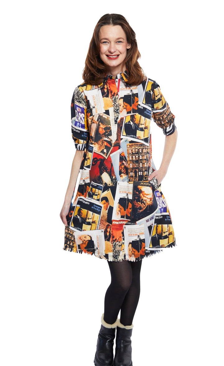 Chatham Dress Rock And Roll Print XS / 615A-F806