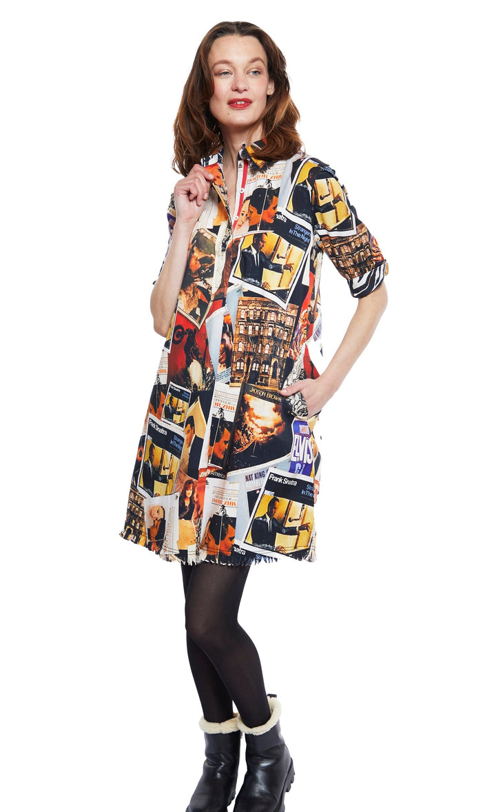 Chatham Dress Rock And Roll Print XS / 615A-F806