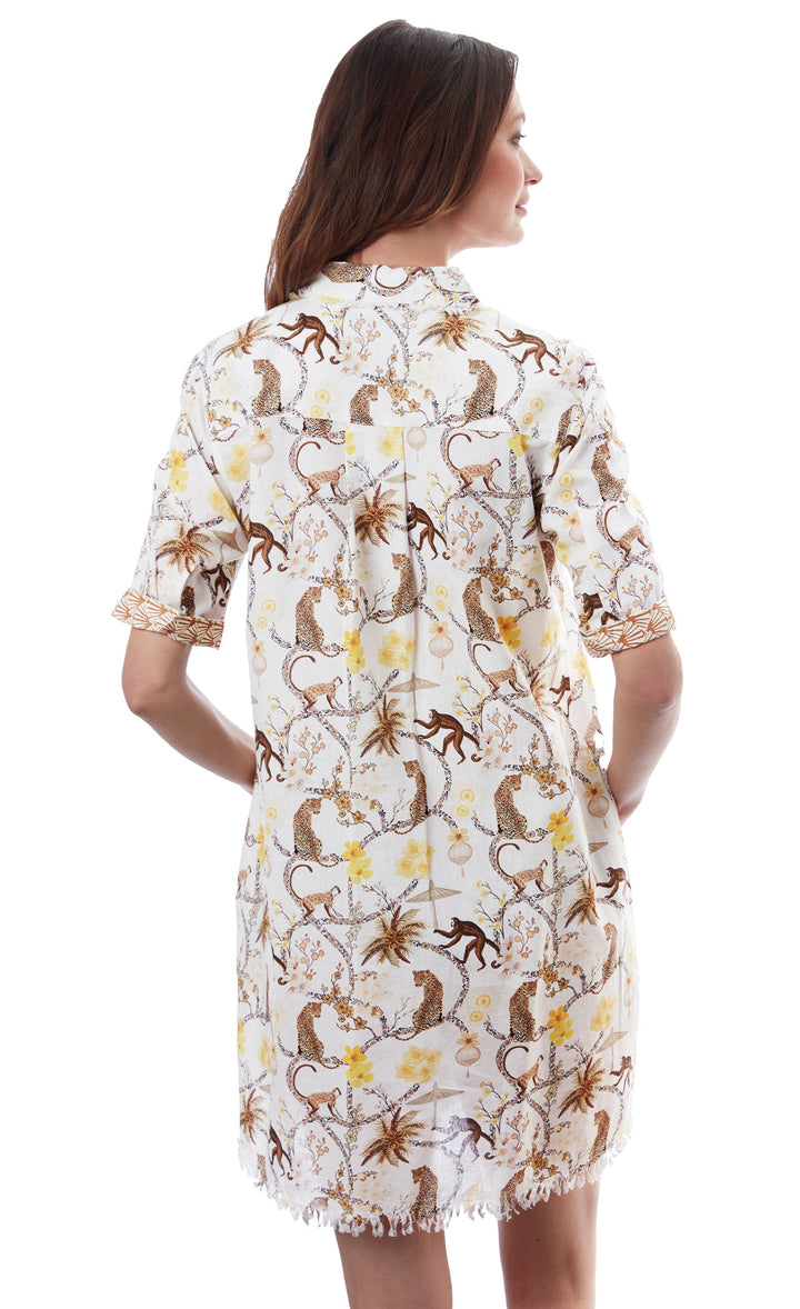 Chatham Dress Monkeys Print XS / 615A-S833-XS