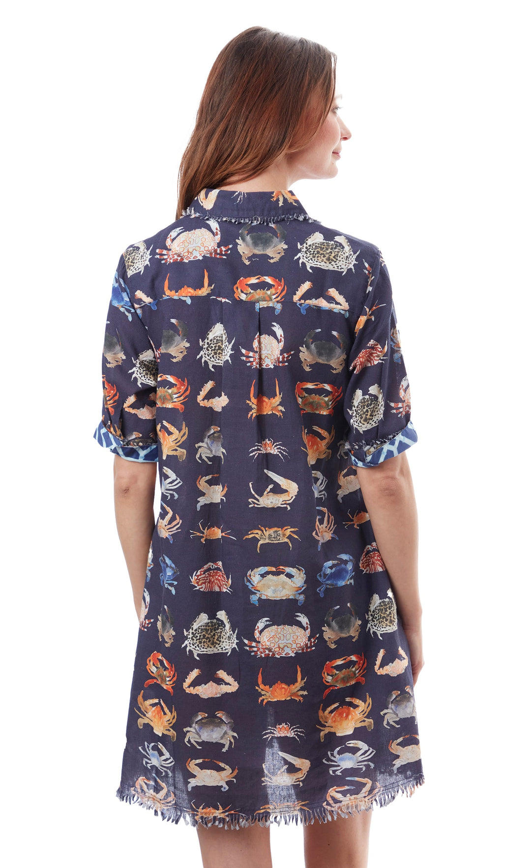 Chatham Dress Crab Print XS / 615A-S860-XS