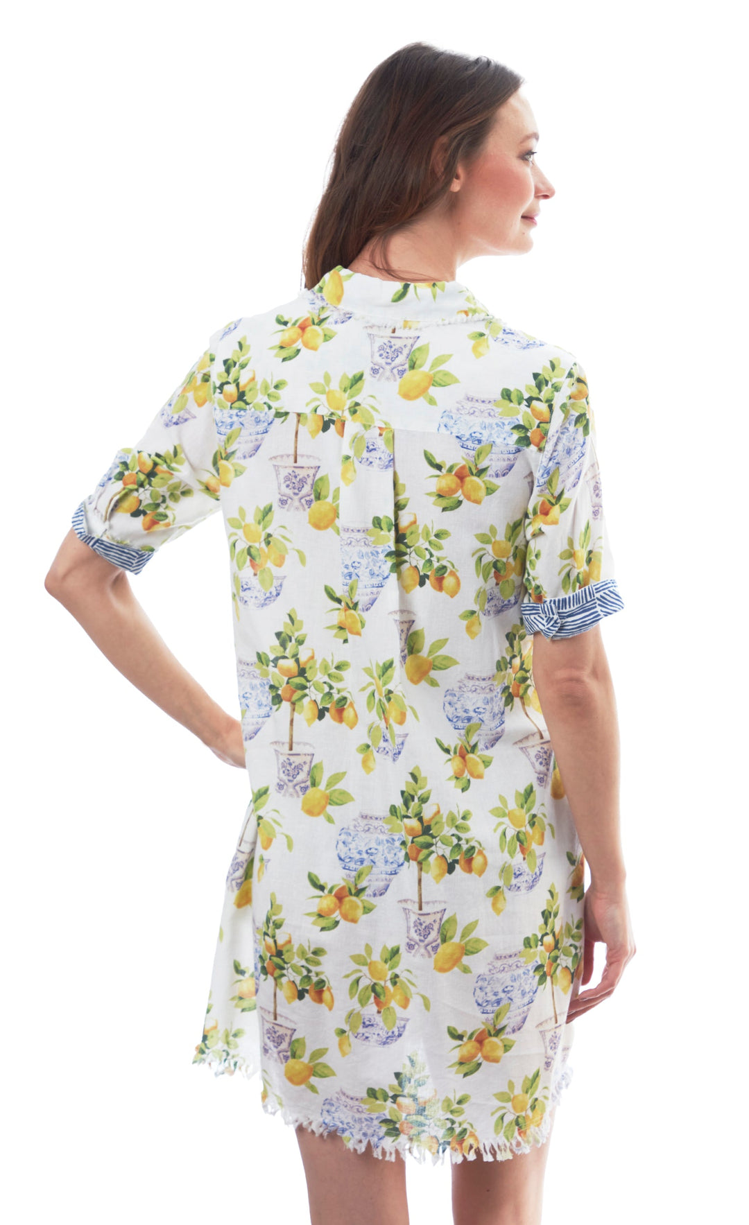 Chatham Dress Lemons And Chinoiserie XS / 615A-S861-XS