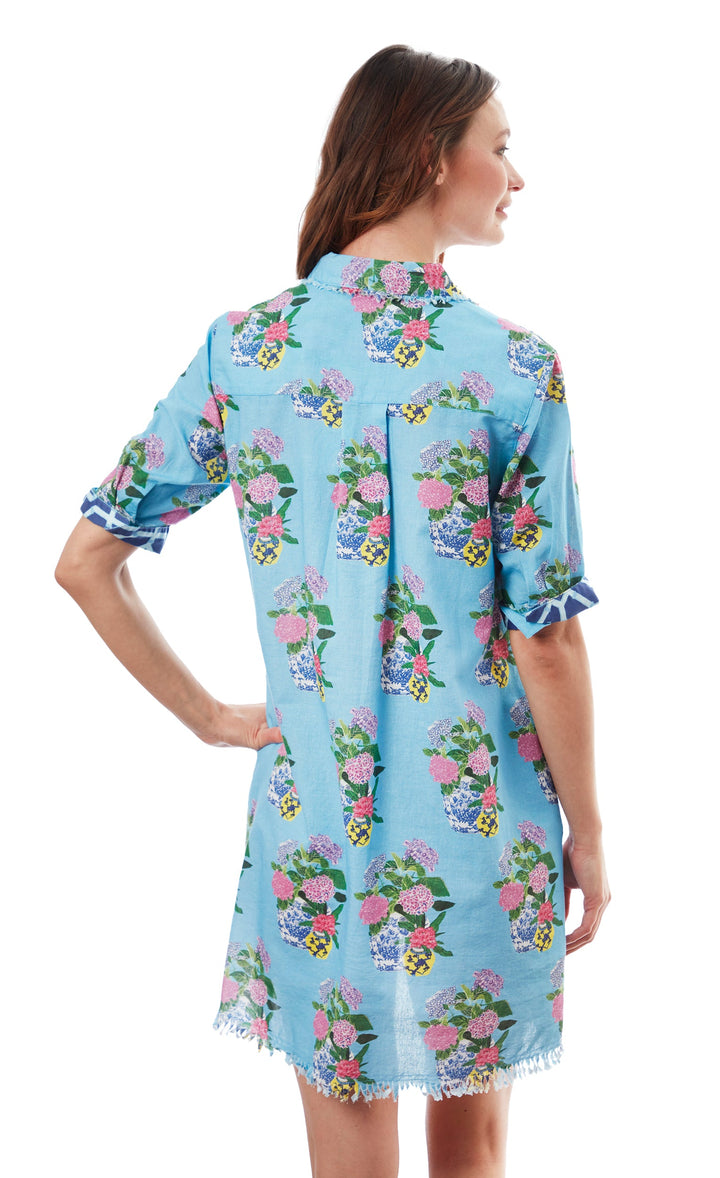 Chatham Dress Floral With Chinese Pots