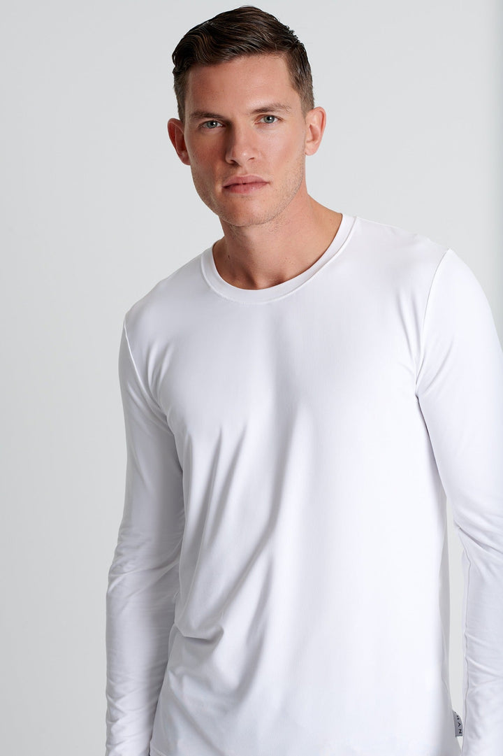 Microfiber Long-Sleeve Crew Neck  - 62520-82-000