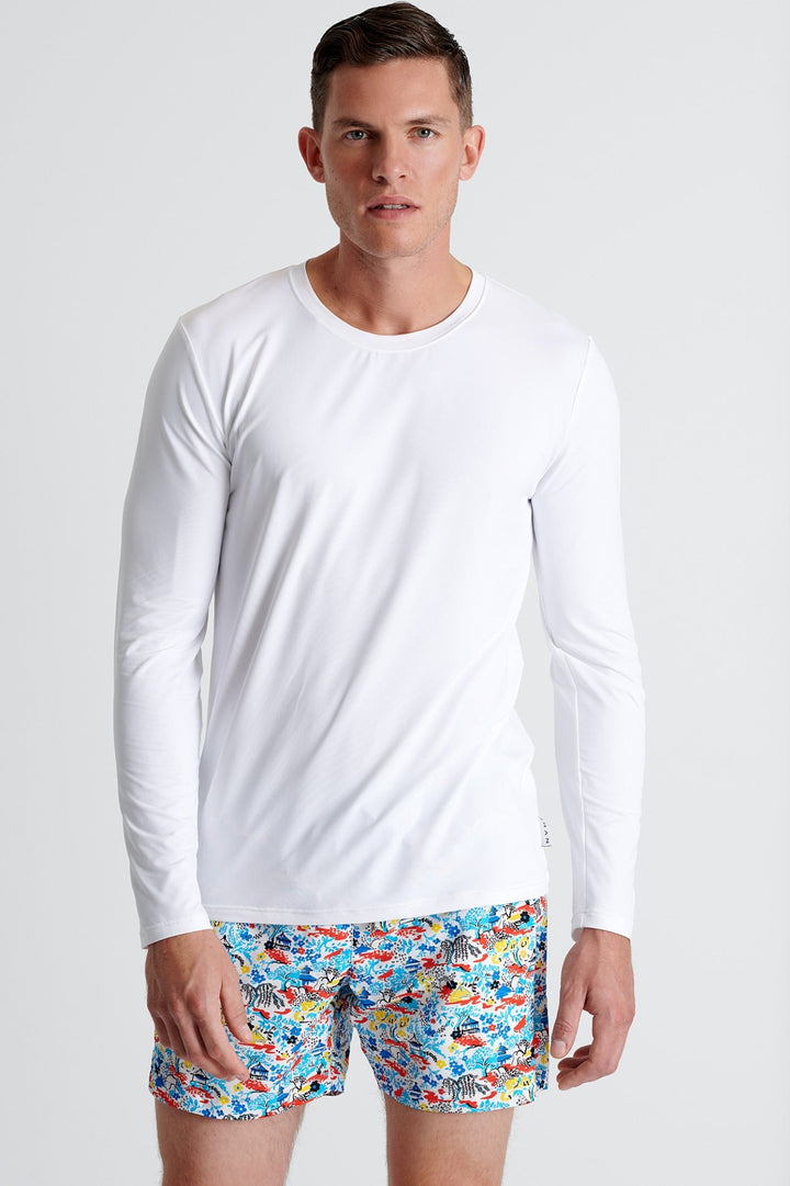 Microfiber Long-Sleeve Crew Neck  - 62520-82-000
