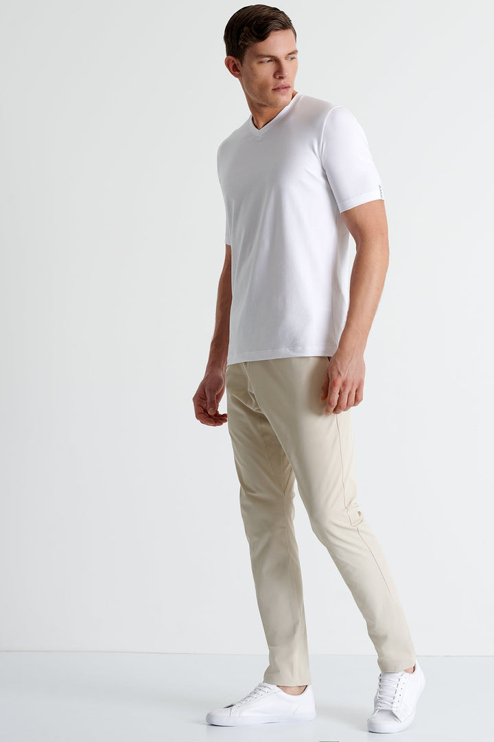 Microfiber V-Neck T-Shirt - 62520-91-000