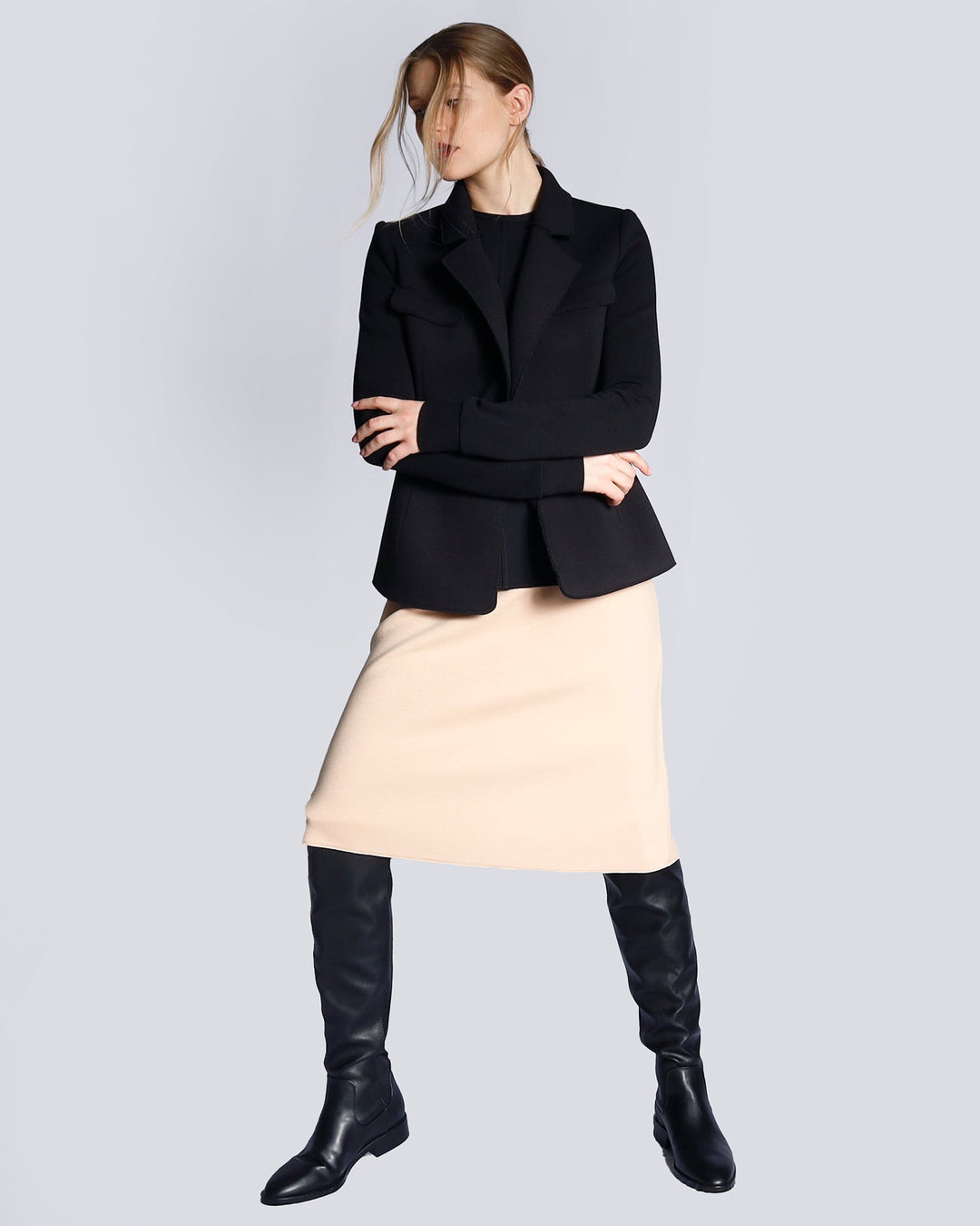 Maison Marie Saint Pierre | Skirt | HUNTLEY | Tinta | Jacket | HIPOLITE | Black