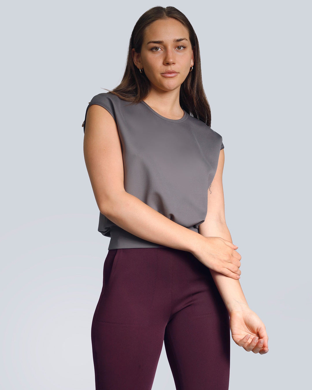 Maison Marie Saint Pierre | Top | OKA3 | Pewter | Pants | HILL | Plum