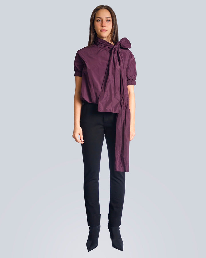 Maison Marie Saint Pierre | Top | HOYT | Aubergine | Pants | HASKELL | Black