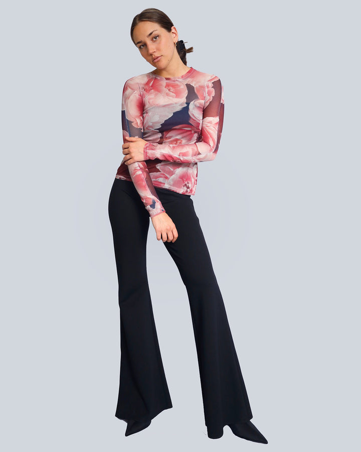 Maison Marie Saint Pierre | Pants | HOWARD | Black | Top | HANTONIME | Peonies