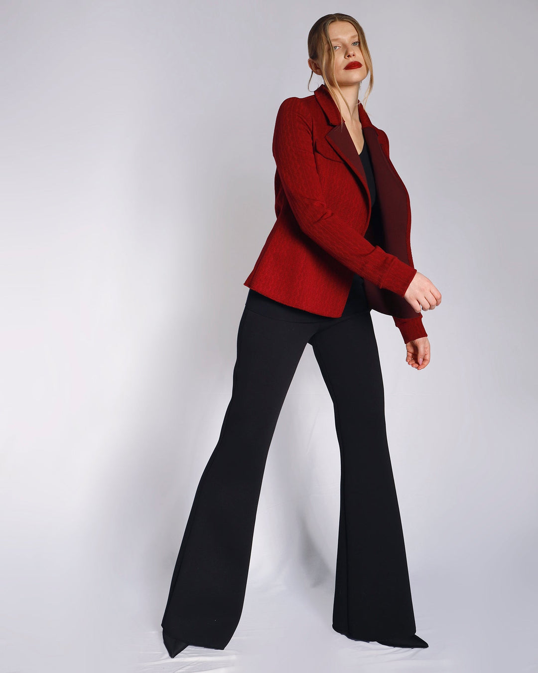 Maison Marie Saint Pierre | Jacket | HIROMI | Garnet | Pants | HINDY | Black