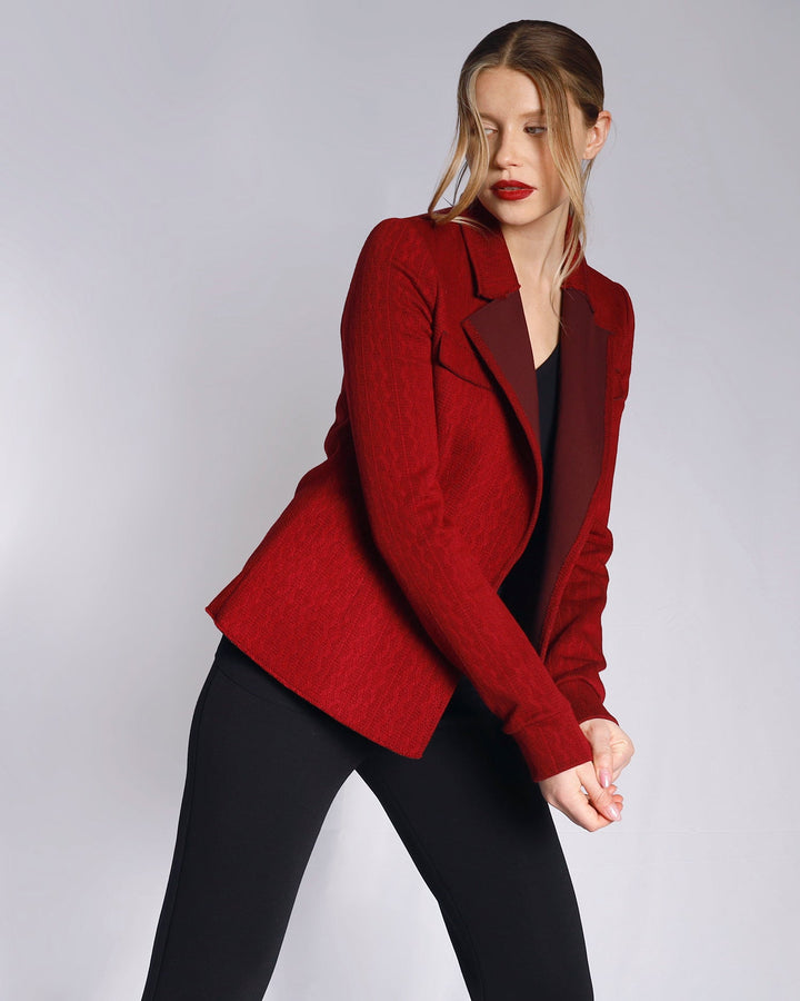 Maison Marie Saint Pierre | Jacket | HIROMI | Garnet | Pants | HINDY | Black