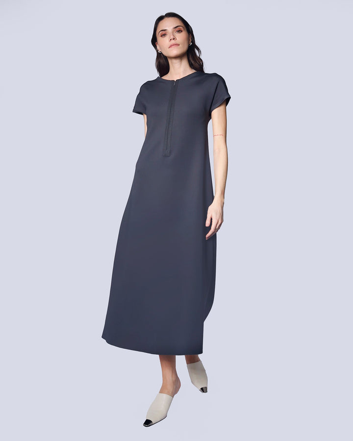 Maison Marie Saint Pierre | Dress | HILDA | Dark Charcoal