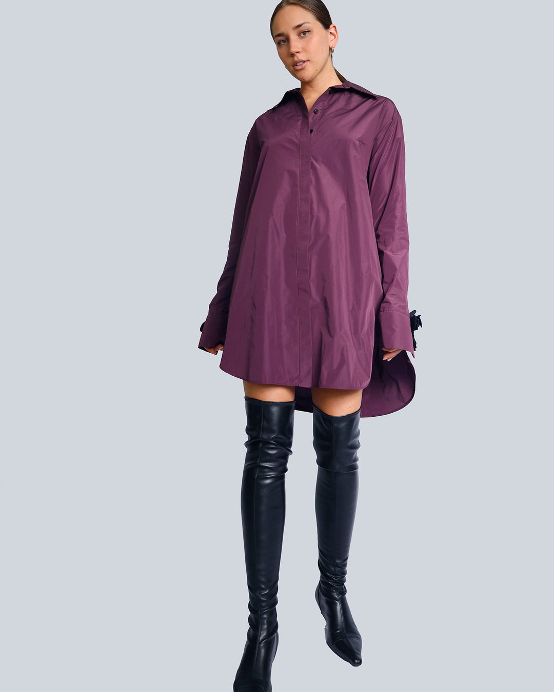 Maison Marie Saint Pierre | Dress | HEIKEL | Aubergine | Black