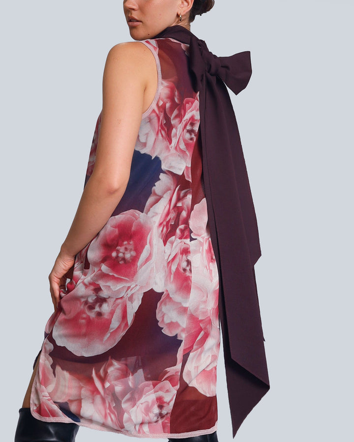 Maison Marie Saint Pierre | Dress | HAFID | Peonies | Plum