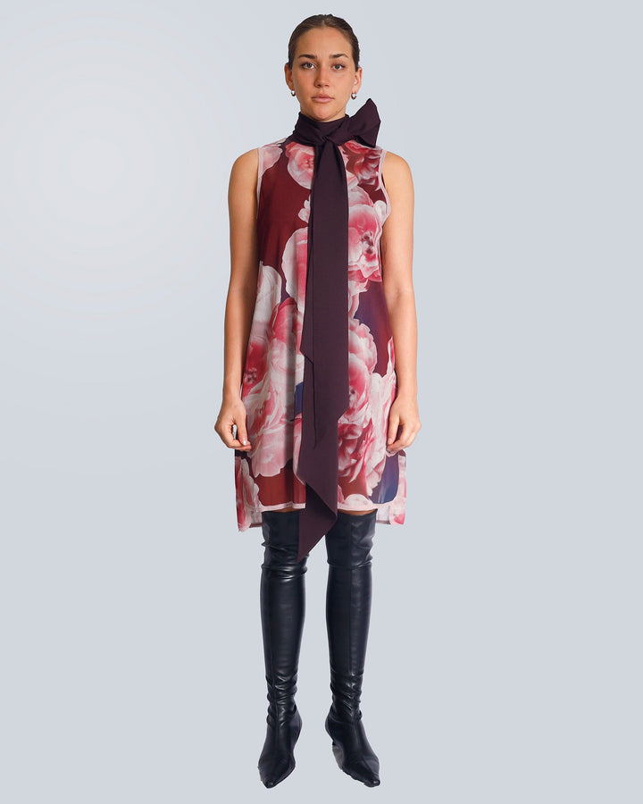 Maison Marie Saint Pierre | Dress | HAFID | Peonies | Plum